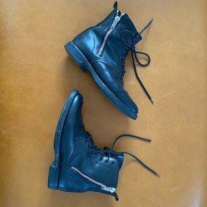 YSL vintage combat boots